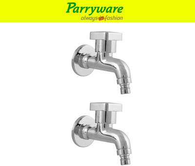 Parryware Ritz Nozzel Bib Cock Tap – Wall Mounted set of 2 pic 234 Wall Mounted Nozzle Bib Tap – Brass Bib Cock Faucet Bib Tap Faucet(Wall Mount Installation Type)