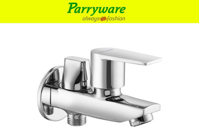 Parryware Praseo 2-in-1 Bib Cock Tap – Wall Mounted set of 1 pic 168 Two-in-One Bib Cock Tap – Wall Mounted Brass Bathroom Bib Tap Faucet(Wall Mount Installation Type)