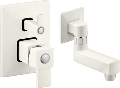 FlowMaster Single Lever Diverter Concealed with Spout Wall Mounted with Flange Diverter Faucet(Wall Concealed Installation Type)