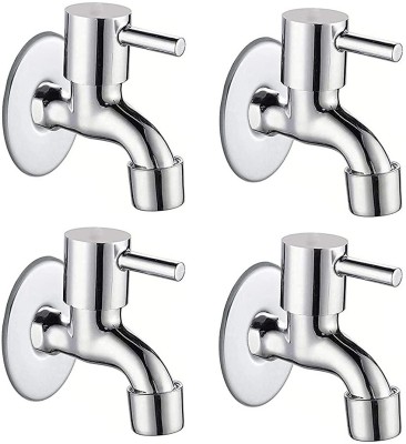 Oleanna New Premium Quality Stainless steel Flora Bib Cock Tap pack of-4 Bib Tap Faucet(Wall Mount Installation Type)