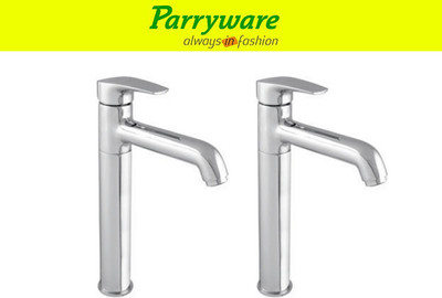 Parryware Primo Tall single lever basin mixer Tap for Wash Basin set of 2 pic 319 Tall single lever basin mixer Tap for Wash Basin Hot and Cold water Basin Mixer Faucet(Deck Mount Installation Type)