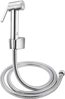 Cliquin KSHF2205 ABS Health Faucet with SS-304 Grade 1 Meter Flexible Hose Pipe and Wall Hook Health  Faucet(Wall Mount Installation Type)