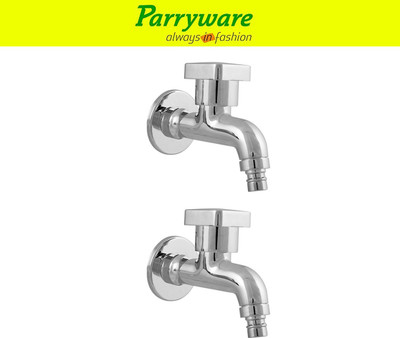 Parryware Ritz Nozzel Bib Cock Tap – Wall Mounted set of 2 pic 080 Wall Mounted Nozzle Bib Tap – Brass Bib Cock Faucet Bib Tap Faucet(Wall Mount Installation Type)