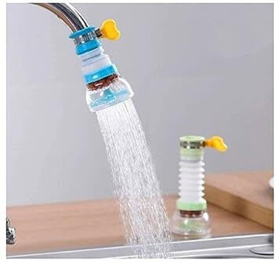 MEBISO Pack of 2 360 Degree Water Saving Faucet Adjustable multiple Types Water Faucet M-360 Degree Water Saving Faucet Nozzle Cock Faucet(Spout Installation Type)