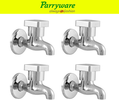 Parryware Ritz Bib Cock Tap – Wall Mounted Brass set of 4 pic 269 Wall Mounted Bib Tap – Brass Bib Cock Faucet Bib Tap Faucet(Wall Mount Installation Type)