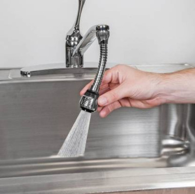 COSVIT Turbo Flex 360 degree Faucet Sprayer Water Extension Multiple use in Kitchen Faucet Function Diverter(Push On)