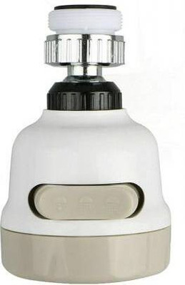 Shreeji Sales 360 Degree Rotating Adjustable Tap 3-Gear Adjustable Head Splash Proof Water Saving Nozzle Filter Sprinkler Shower Faucet Aerator for Kitchen Bathroom 360 Degree Rotating Water-Saving Sprinkler,Faucet Extension Flexible Faucet Sprayer,Water-Saving Head Nozzle Splash-Proof Filter Extend