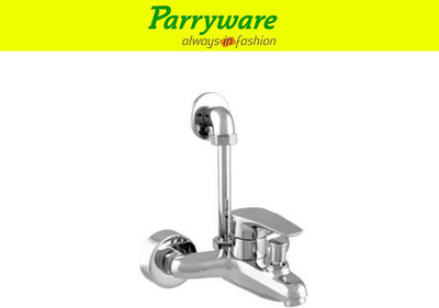 Parryware Primo Wall Mixer with Overhead Shower Provision Bathroom set of 1 pic 397 Wall Mixer Faucet(Wall Mount Installation Type)
