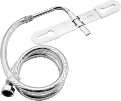 redherring Stainless Steel Toilet Multi Jet or Bidet Hands-Free Spray, Multi Jet Spray Set 1.5 Meter Toilet Jet Spray Triangle Nozzle with Heavy PVC Hose Jet Spray Faucet(Built-in Installation Type)