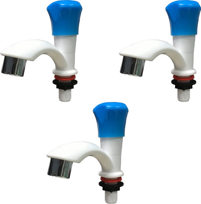 droptech by Droptech Pvc Pillar taps for Bathroom PACK OF 3 pvc Pillar taps for Bathroom Pillar Tap Faucet(Deck Mount Installation Type)