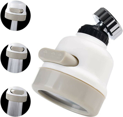 TERNERO by TERNERO OC-040 360 Degree Rotating Adjustable Tap 3-Gear Adjustable Head Splash Proof Water Saving Nozzle Filter Sprinkler Shower Faucet Aerator for Kitchen Bathroom 360 Degree Rotating Adjustable Tap 3-Gear Adjustable Head Splash Proof Water Saving Nozzle Filter Sprinkler Shower Faucet A