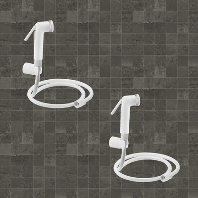 KAMAL Health Faucet Milky (Complete) Set of 2 Health  Faucet(Wall Mount Installation Type)