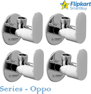 Flipkart SmartBuy FKSB Oppo Brass Angular tap_P-4 (Pack of 4) Angle Valve Tap with Wall Flange 7 Years Warranty Angle Cock Faucet(Wall Mount Installation Type)