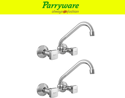 Parryware Ritz Wall Mounted Sink mixer with Swivel Spout set of 2 pic 127 Wall Mounted Sink mixer with Swivel Spout Sink Mixer Faucet(Wall Mount Installation Type)