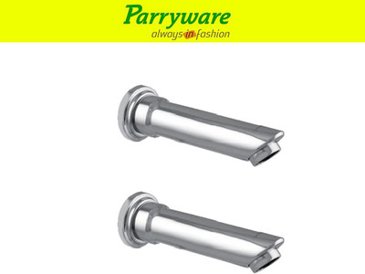 Parryware Primo Wall Mounted Bath Tub Spout plain Waterfall Flow Set of 2 pic 187 Wall Mounted Bath Tub Spout – Brass Body,Waterfall Flow Spout Faucet(Wall Mount Installation Type)