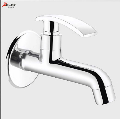 clayplus Cello Long Body Bib Cock / Faucet / Tap With Flange Bib Tap Faucet(Wall Mount Installation Type)