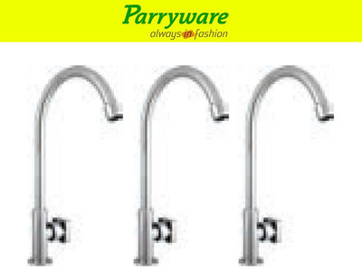 Parryware Ritz Deck Mounted Sink Cock with Swivel Spout set of 3 pic 182 Deck Mounted Sink Cock with Swivel Spout Sink Tap Faucet(Deck Mount Installation Type)
