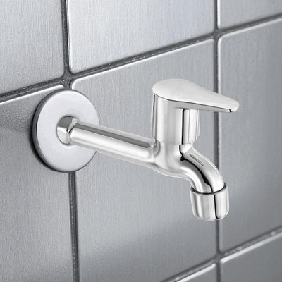 COSVIT Steel FCT-171 Sliver Steel Foam Flow Faucet Aerator Foam Flow Faucet(Wall Mount Installation Type)