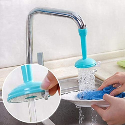 iYOGIzz by - 360 Degree Tap Extension Faucet Long Silicone Adjustable Flexible for Normal tap Wash Basin Plastic Kitchen Sink Tap Faucet Nozzle with 2 Types Water Flows Nozzle Cock Faucet(Spout Installation Type)