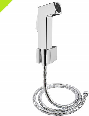 COSMOS STAR Premium ABS Cubix Health Faucet Set with 1.5 Meter SS Tube Stainless Steel Hose Pipe and Wall Hook Health  Faucet(Wall Mount Installation Type)
