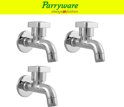 Parryware Ritz Bib Cock Tap Aerator– Wall Mounted set of 3 pic 264 Wall Mounted Bib Tap – Brass Bib Cock Faucet Bib Tap Faucet(Wall Mount Installation Type)