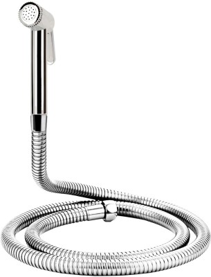 KURIC ABS Health Faucet with SS-304 Grade 1 Mtr Flexible Hose Pipe and Wall Hook Jet Spray for Toilet - Health Faucet - Bathroom Bidet Spray -Faucet for Toilet Health  Faucet(Wall Mount Installation Type)