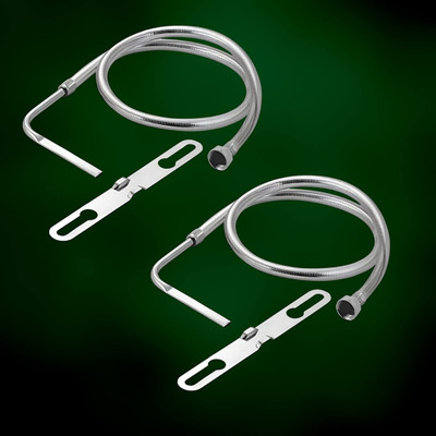 Flipkart SmartBuy FKSB-MULTI-1MTR Stainless Steel Multi 1 meter Jet Bidet Spray Hands free Cleaning (Set of 2) Health  Faucet(Centerset Installation Type)