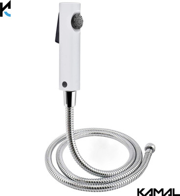 KAMAL Premium Moonstone Health Faucet With 100cm S.S Flexible Hose & Wall Hook Premium Health Faucet -Silver | Hygiene Spray | Hand Bidet Health  Faucet(Wall Mount Installation Type)