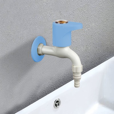 RUHE Indigo Oval Collection PTMT Nozzle Bib Cock Tap, Faucet Tap Pack Of 4 With Wall Flange For Bathroom & Outdoor Area Nozzle Cock Faucet(Wall Mount Installation Type)