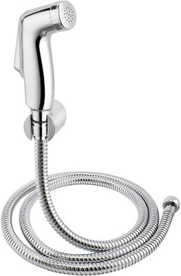 KURIC Aris ABS Health Faucet Set with SS-304 1 Meter Flexible Tube and Wall Hook Chrome Finish Hand Shower for Toilet Bidet Spray Health  Faucet(Wall Mount Installation Type)