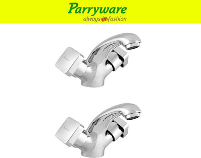 Parryware Ritz Center Hole Basin Mixer Tap for hot and cold water set of 2 pic 023 Dual Handle Deck Mounted Faucet for Wash Basin Basin Mixer Faucet(Deck Mount Installation Type)