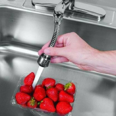 COSVIT 360 degree Turbo Flex Faucet Sprayer Water Extension Multiple use in Kitchen Faucet Function Diverter(Push On)