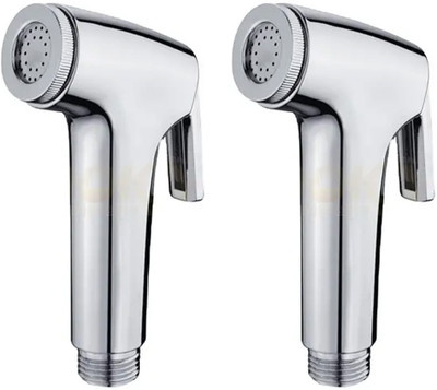 Imaashi Chrome Plated Handheld Health Faucet Toilet Bidet Jet Spray Gun-Pack of 2 Health  Faucet(Built-in Installation Type)