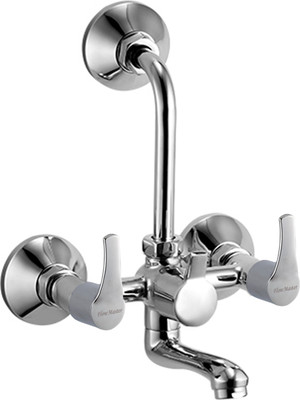 FlowMaster Brass L Bend 2 in 1 wall Mixer for Hot and Cold Water PureFlow Mixer Faucet(Wall Mount Installation Type)