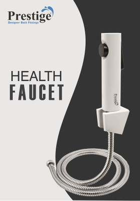 Prestige KHL21 ABS with SS-304 Grade 1mtr Flexible Hose Pipe and Hook Health  Faucet(Wall Mount Installation Type)
