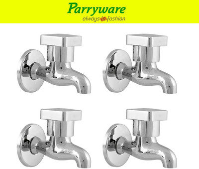 Parryware Ritz Bib Cock Tap – Wall Mounted Brass set of 4 pic 362 Wall Mounted Bib Tap – Brass Bib Cock Faucet Bib Tap Faucet(Wall Mount Installation Type)