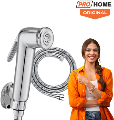 ProHome Health Faucet with Braided 1 Meter Flexible Hose And Hook Faucet Set Faucet Set Premium Quality, Easy to Install, Multi-Purpose Use Health Faucet(Wall Mount Installation Type) ProHome Health Faucet with Braided 1 Meter Flexible Hose And Hook Faucet Set Faucet Set Premium Quality, Easy to Install, Multi-Purpose Use Health Faucet(Wall Mount Installation Type)