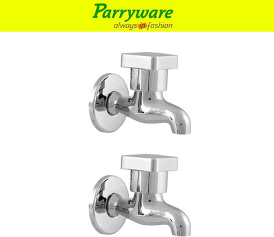 Parryware Ritz Bib Cock Tap – Wall Mounted Brass set of 2 pic 326 Wall Mounted Bib Tap – Brass Bib Cock Faucet Bib Tap Faucet(Wall Mount Installation Type)
