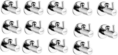 Prestige Premium quality stainless steel Angle Cock TURBO Handle Chrome Plated_set of-14 Angle Cock Faucet(Wall Mount Installation Type)