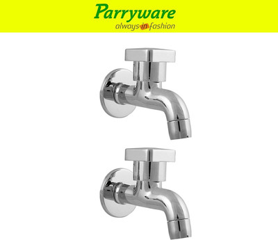 Parryware Ritz Bib Cock Tap Aerator– Wall Mounted set of 2 pic 089 Wall Mounted Bib Tap – Brass Bib Cock Faucet Bib Tap Faucet(Wall Mount Installation Type)