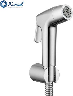 KAMAL Health Faucet IRIS Dual Flow | Powerful Jet & Soft Multijet | SS 304 Grade With 125 cm Stainles Steel Flexible Shower Hose & Wall Holder Health  Faucet(Wall Mount Installation Type)