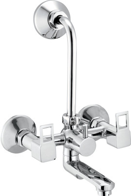 Senkiddpro by Senkiddpro Full Brass Telephonic Wall Mixer with L Bend Pipe & Flanges for Bathroom(Opum) Hot and Cold Mixer Faucet(Wall Mount Installation Type)
