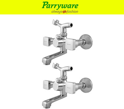 Parryware Ritz Wall Mixer with Crutch For hand Shower Provision set of 2 pic 093 Wall Mixer with hand Shower Provision Wall Mixer Faucet(Wall Mount Installation Type)