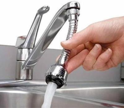 COSWARE Turbo Flex Faucet Sprayer Attachment, Movable Extender for Sink 360° Rotatable Faucet Function Diverter(Push On)