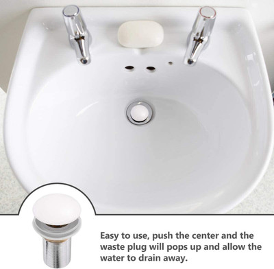Senkiddpro by Senkiddpro NWR FAUSETSKP-SS Ceramic Popup Washbasin waste jali H13 Bathroom, Sink and Kitchen Cartridge Faucet(Wall Mount Installation Type)