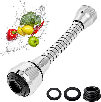 TruVeli Turbo Flex 360 Degree Rotatory Flexible Sink Water Saving Faucet Nozzle Sprayer Turbo Flex 360 Degree Rotatory Flexible Sink Water Saving Faucet Nozzle Sprayer Nozzle Cock Faucet(Built-in Installation Type)