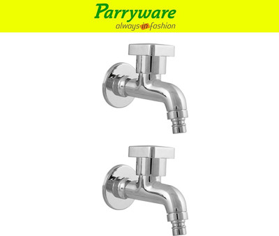 Parryware Ritz Nozzel Bib Cock Tap – Wall Mounted set of 2 pic 079 Wall Mounted Nozzle Bib Tap – Brass Bib Cock Faucet Bib Tap Faucet(Wall Mount Installation Type)