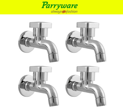 Parryware Ritz Bib Cock Tap Aerator– Wall Mounted set of 4 pic 370 Wall Mounted Bib Tap – Brass Bib Cock Faucet Bib Tap Faucet(Wall Mount Installation Type)