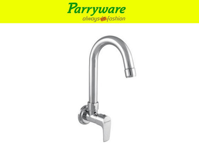 Parryware Primo Wall Mounted Sink Cock with Swivel Spout set of 1 pic 295 Sink Tap Faucet(Wall Mount Installation Type)