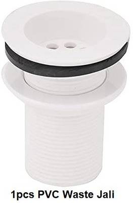 fastgear by Fastgear Full Thread PVC Waste Coupling Washbasin Drain Outlet/Washbasin Jali(1pcs) Bathroom,Sink and Kitchen Suitable for Washbasin with Waste Pipe and Bottle Trap Cartridge Faucet